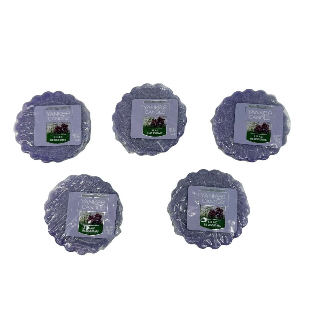 NEW Yankee Candle Lilac Blossoms Wax Melt Tarts 0.8oz 5 Pack Purple Floral Scent